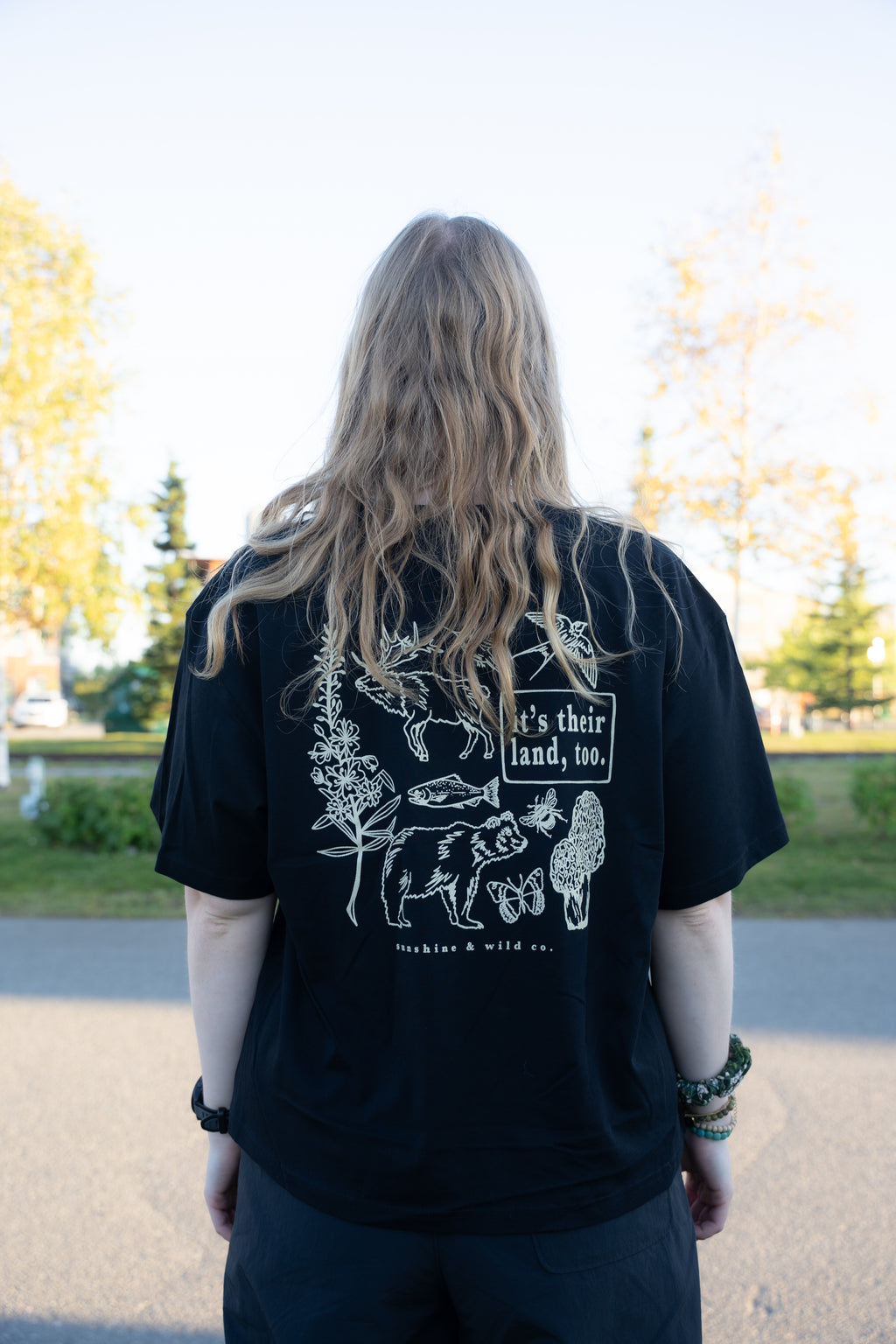 Women's It's Their Land, too Martina Tee - Black