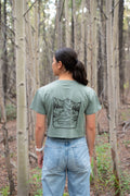 Women's Kluane National Park Crop Tee - Sage