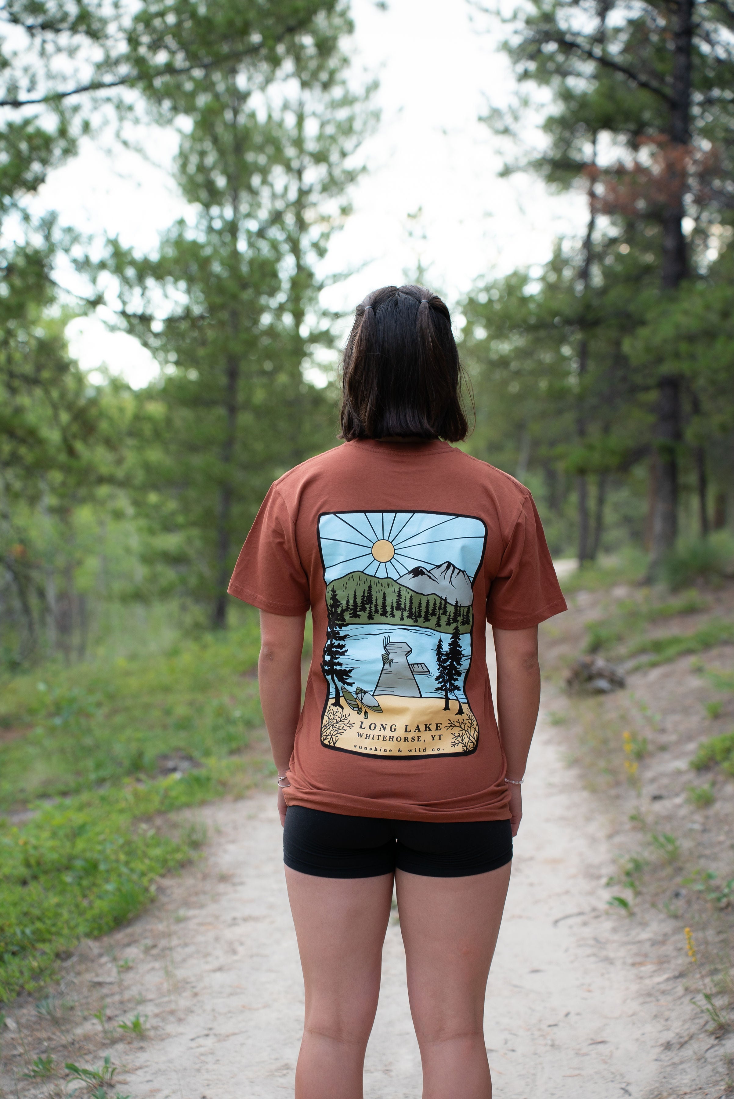 Unisex Long Lake Tee - Clay
