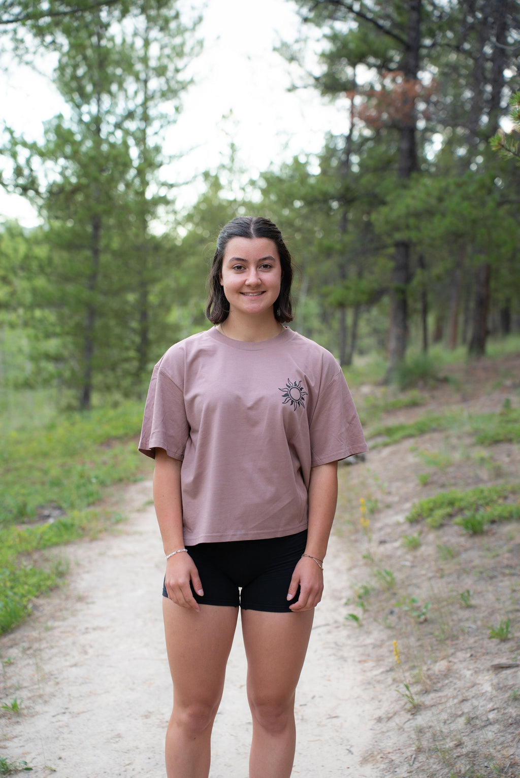 Women's Long Lake Martina Tee - Hazy Pink