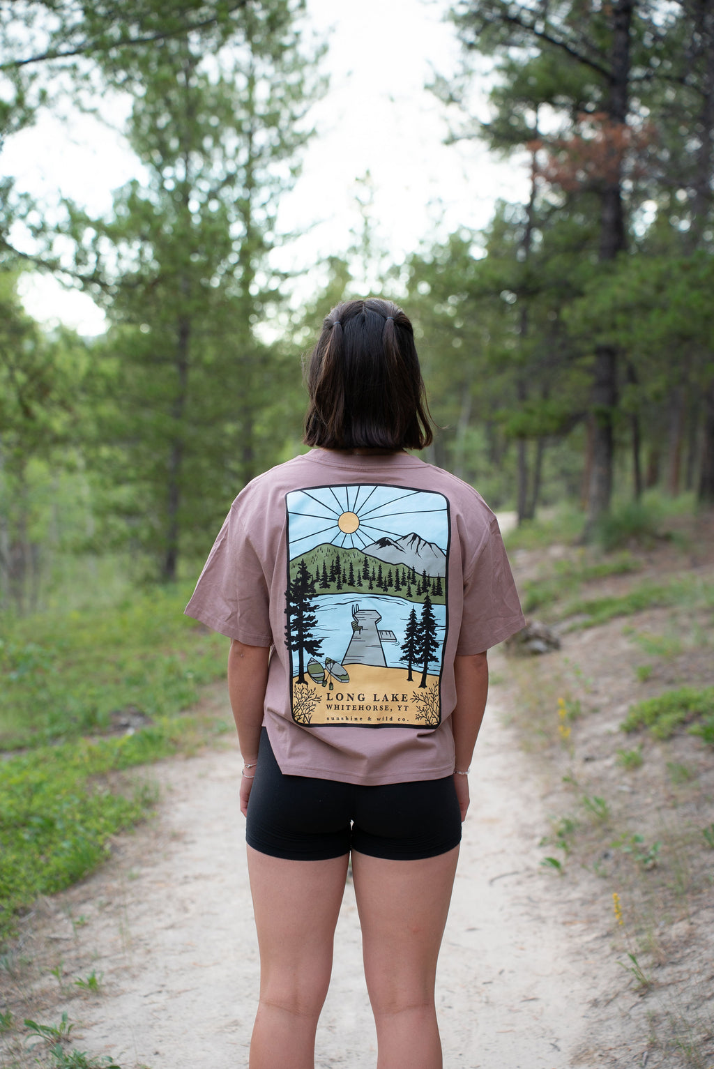Women's Long Lake Martina Tee - Hazy Pink