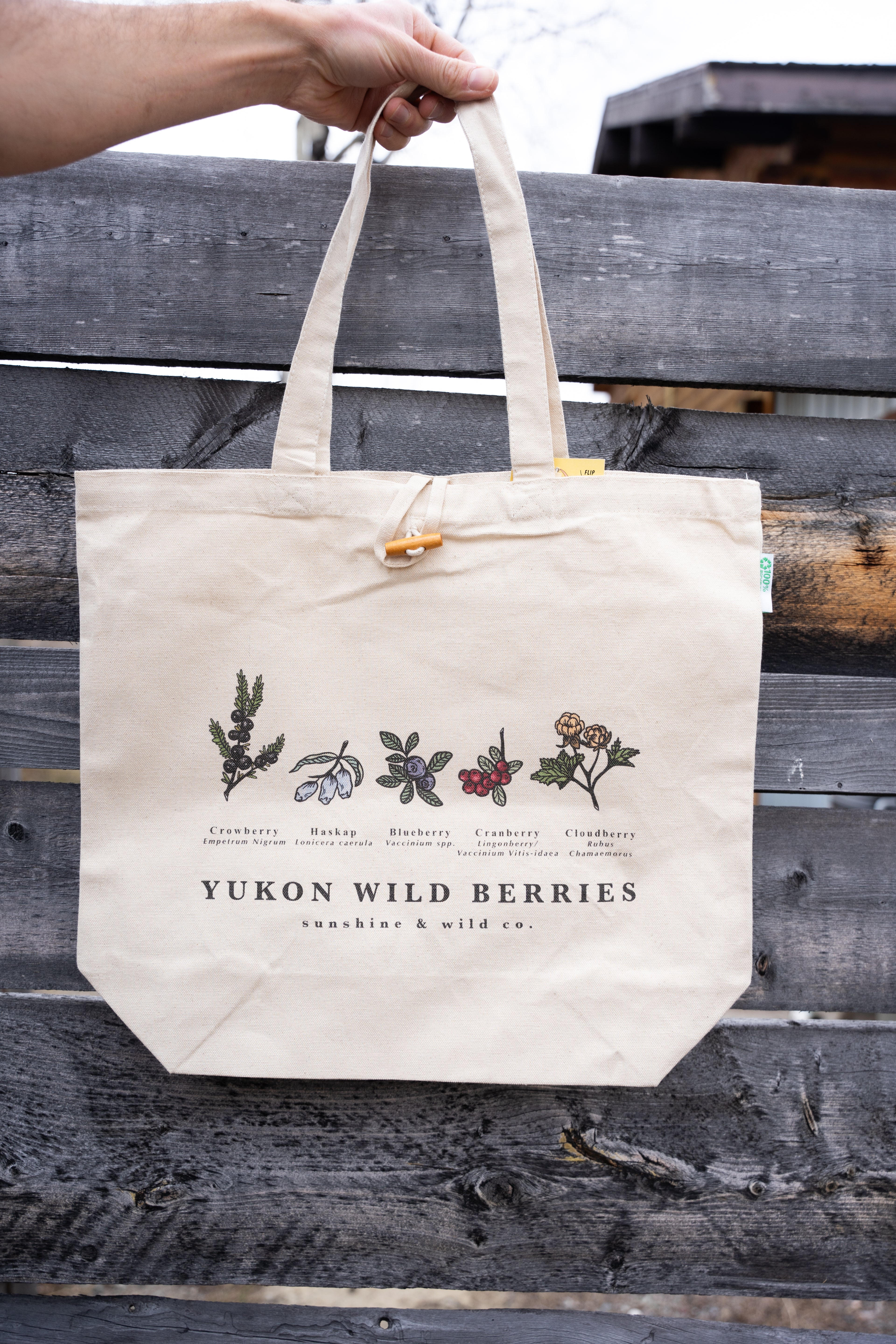 100% Recycled Jumbo Tote - Wild Berries