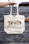 100% Recycled Jumbo Tote - Wild Mushrooms