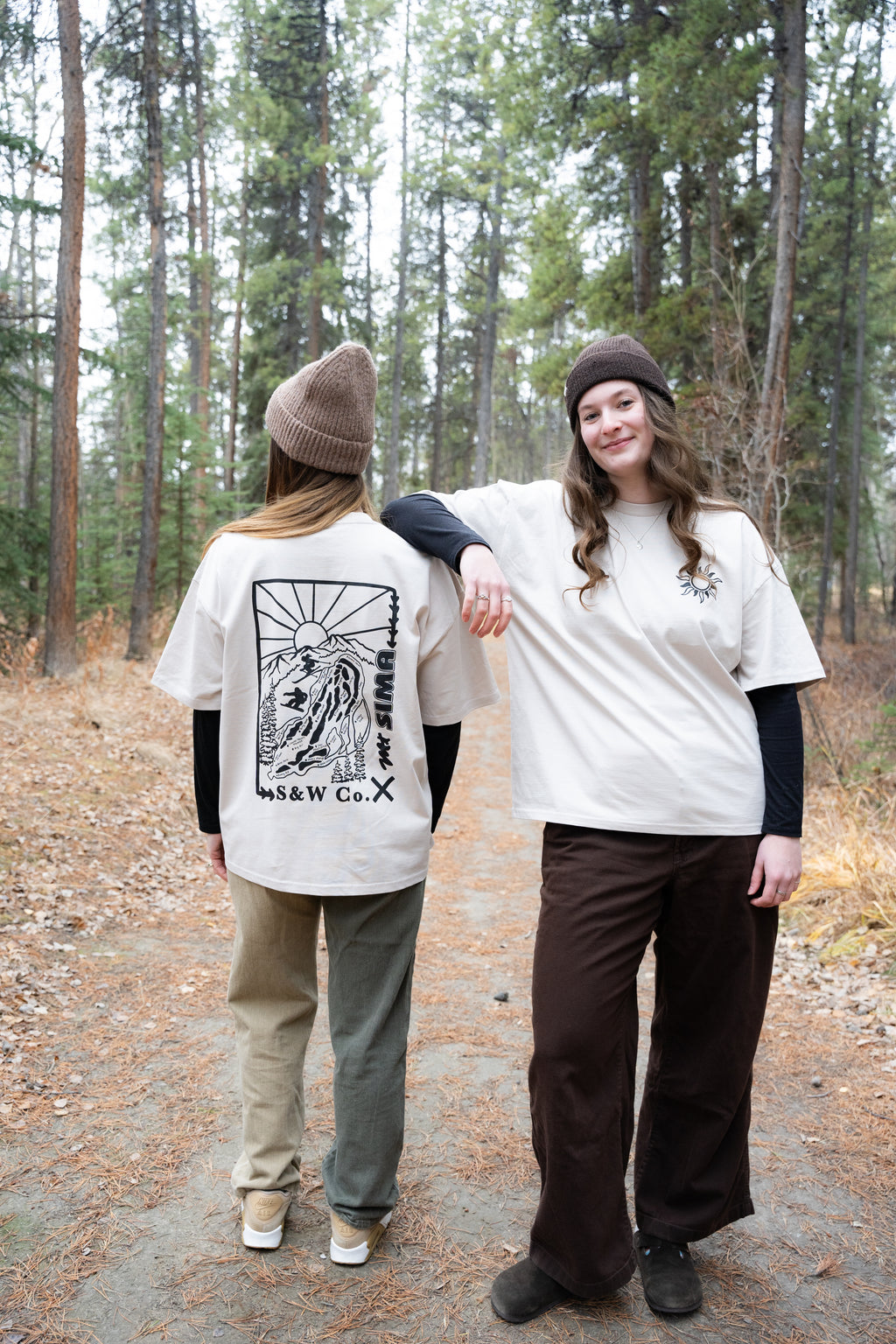 Unisex Mt. Sima Oversized Tee - Bone