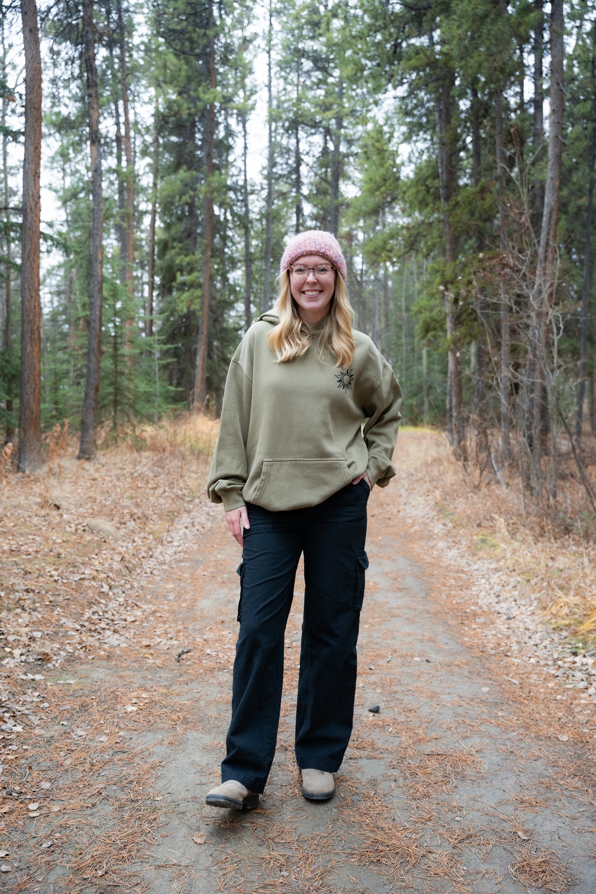 Unisex Mt. Sima Recycled Hood -Faded Olive