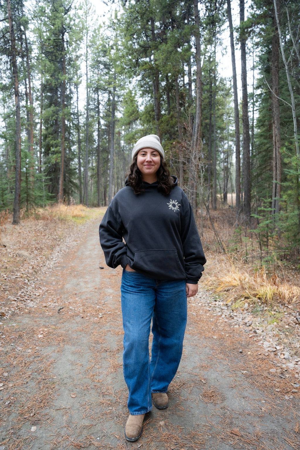 Unisex Mt. Sima Recycled Hood - Faded Black
