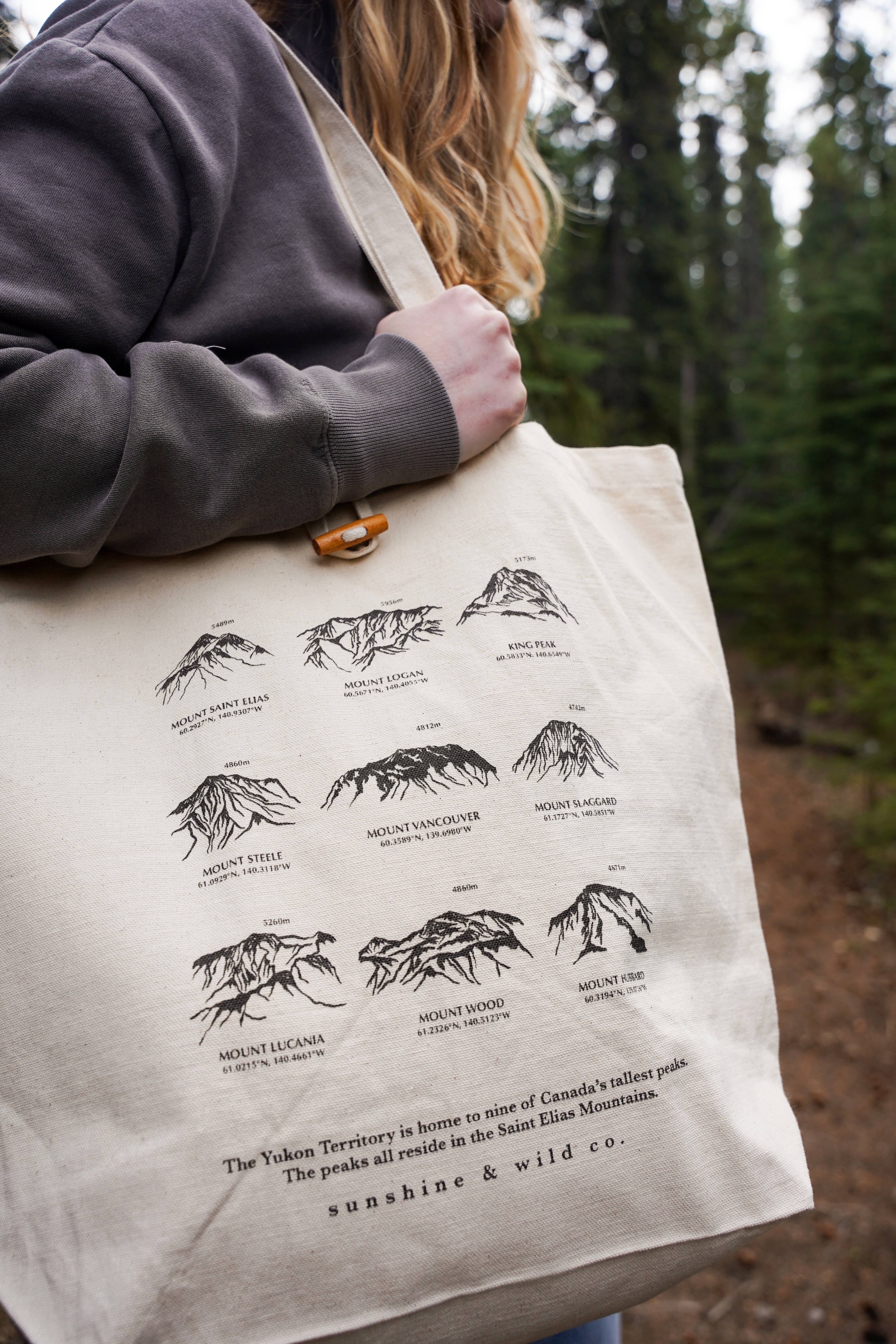 100% Recycled Jumbo Tote - 9 Peaks