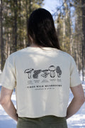 Women's Crop Wild Mushroom Tee - Butter