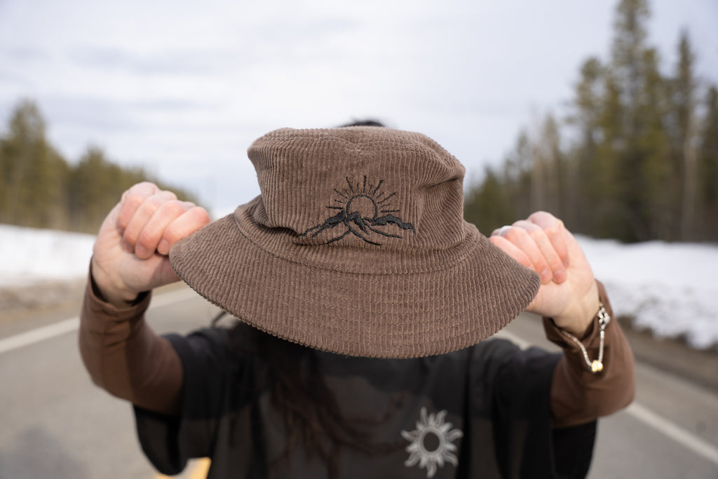 Embroidered Three Guardsman Bucket Hat - Walnut