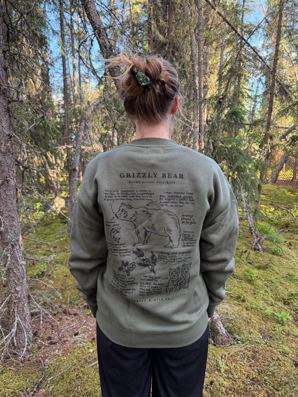 Unisex Recycled Grizzly Bear Crew - Cypress