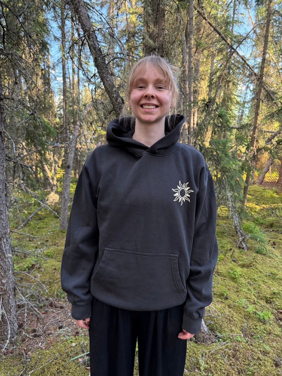 Unisex Recycled Kluane National Park & Reserve Hoodie - Faded Black