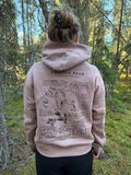 Women's Recycled Grizzly Bear Hoodie - Hazy Pink